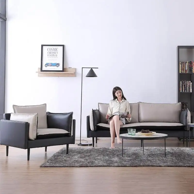 Офисный диван чайный столик оптовая продажа искусственный простой современный