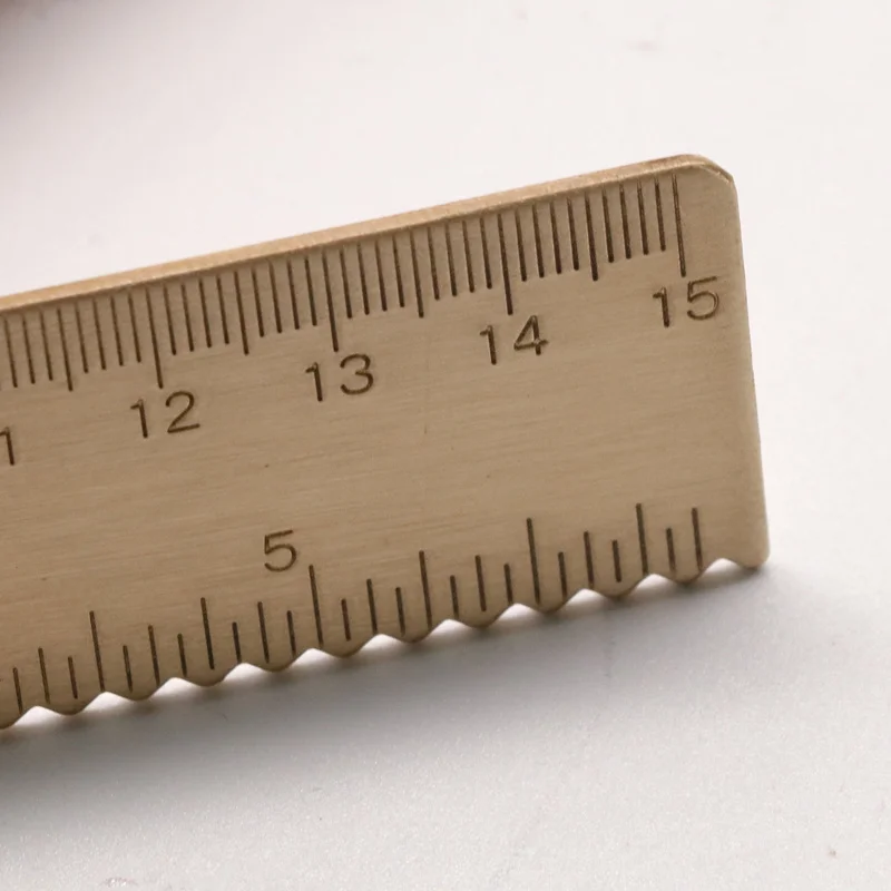 Винтажный латунный металлический прямой линейка сантиметров линейки