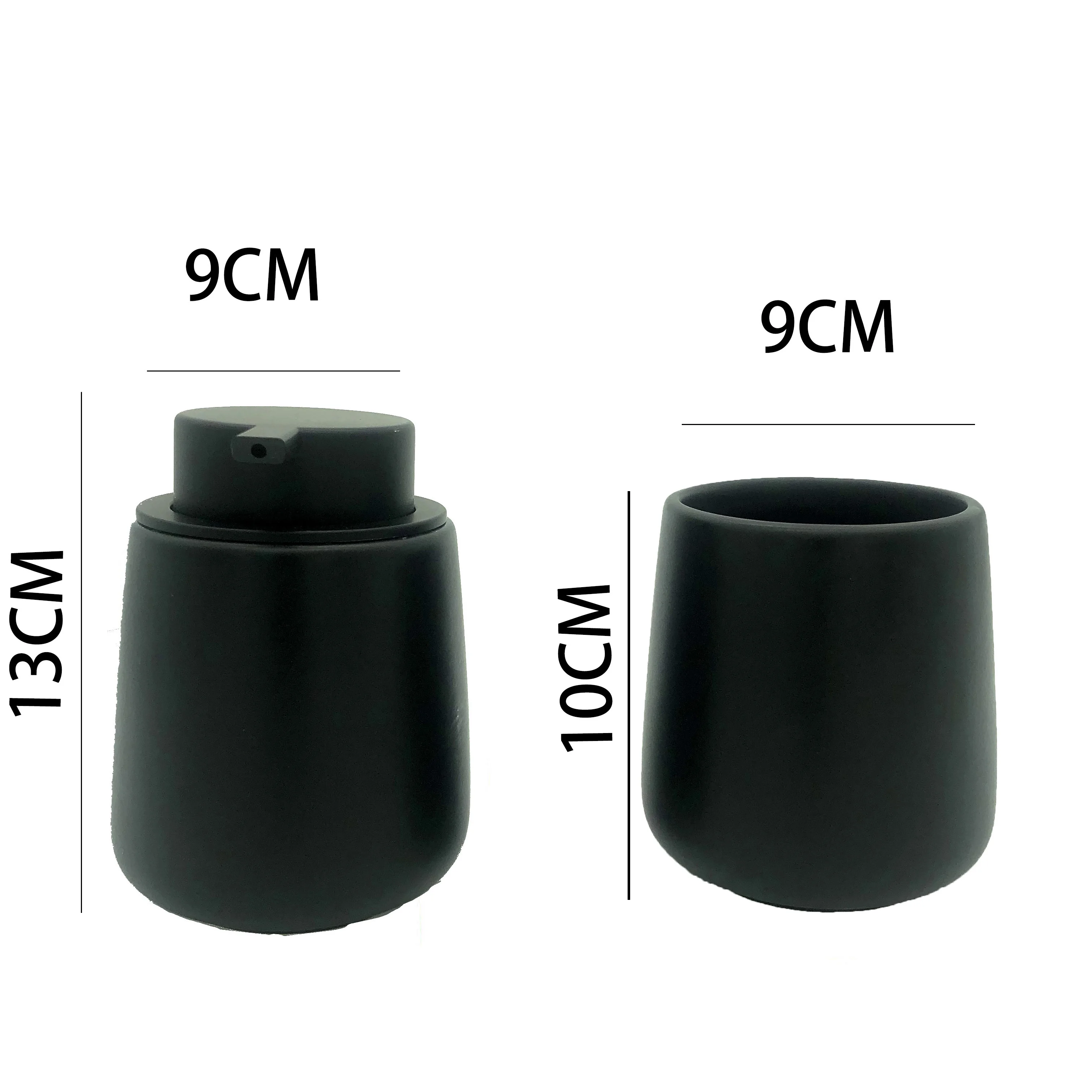 

Kitchen liquid Soap Dispensers Ceramic Bottle Hand Sanitizer Shampoo Bottle Cup Shower Gel Dispenser for Bathroom Accessories