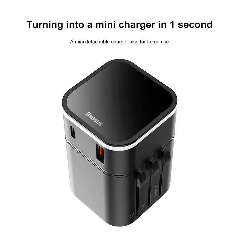 Baseus Быстрая зарядка 4,0 3,0 USB зарядное устройство адаптер питания QC QC4.0 QC3.0 usb type C PD Быстрая зарядка розетка для Великобритании/ЕС/Австралии/США
