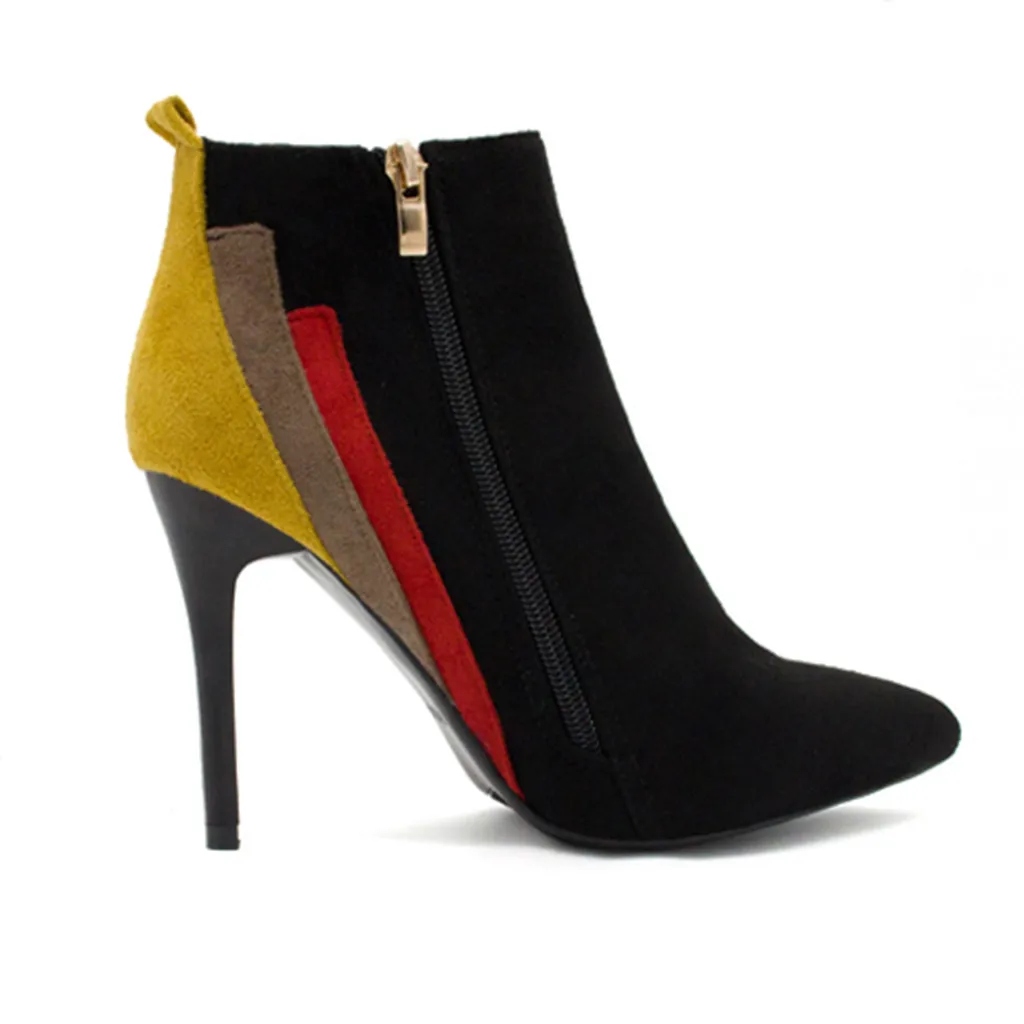 SAGACE High Heel Ankle Boots Sexy Charm Women Elegant Pointed Toe Booties Shoes Ladies Thin Super | Обувь