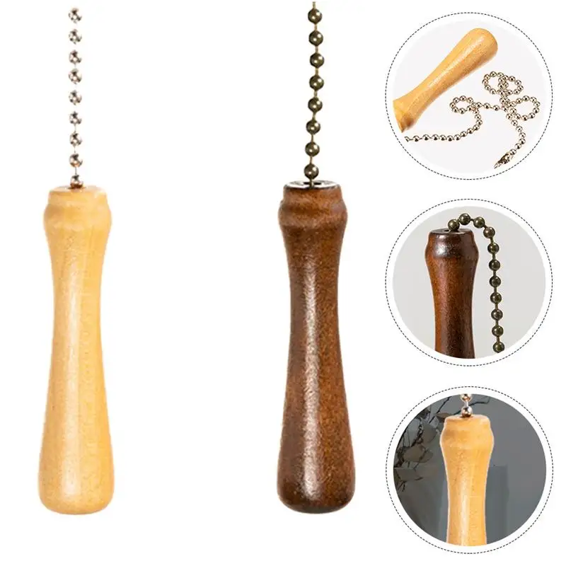 

2pcs Ceiling Fan Chains Sling Chains Ceiling Light Chains Pull Chain Extenders for Decor Lamp