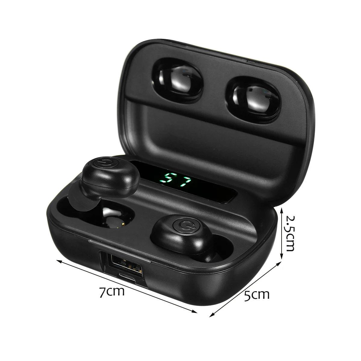 Bluetooth V5.0+ EDR F9 TWS, беспроводные наушники, светодиодный дисплей, гарнитура с микрофоном, 4000 мАч, умные наушники с шумоподавлением