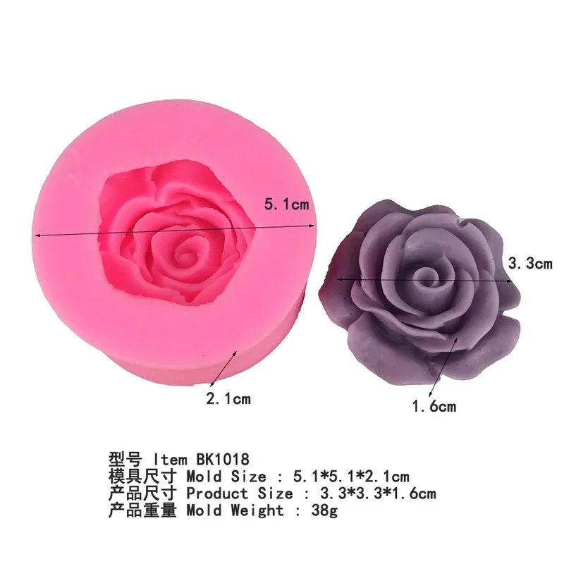 

Silicone Cake Mold 3D Flower Fondant Mold Cupcake Jelly Candy Chocolate Decoration Baking Tool Moulds