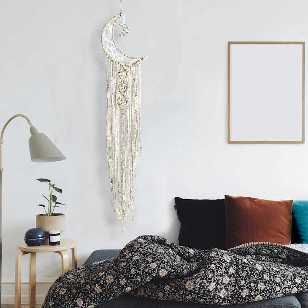 

wedding party Dream Catcher Pendant Cotton Woven Bohemian Hanging Tapestry Decorative Pendant for Bedroom Living Room Sturdy #W0