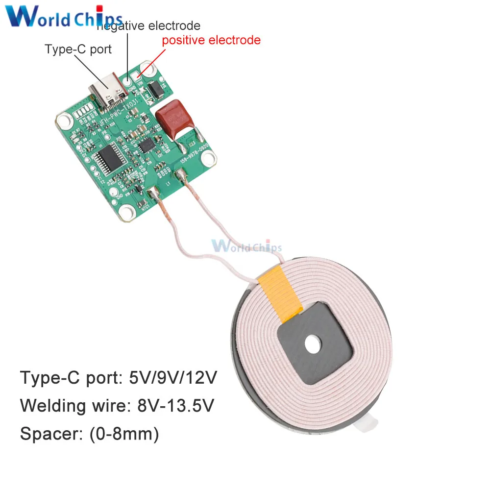Высокомощное Беспроводное зарядное устройство типа с 5 В 9 12 20 Вт