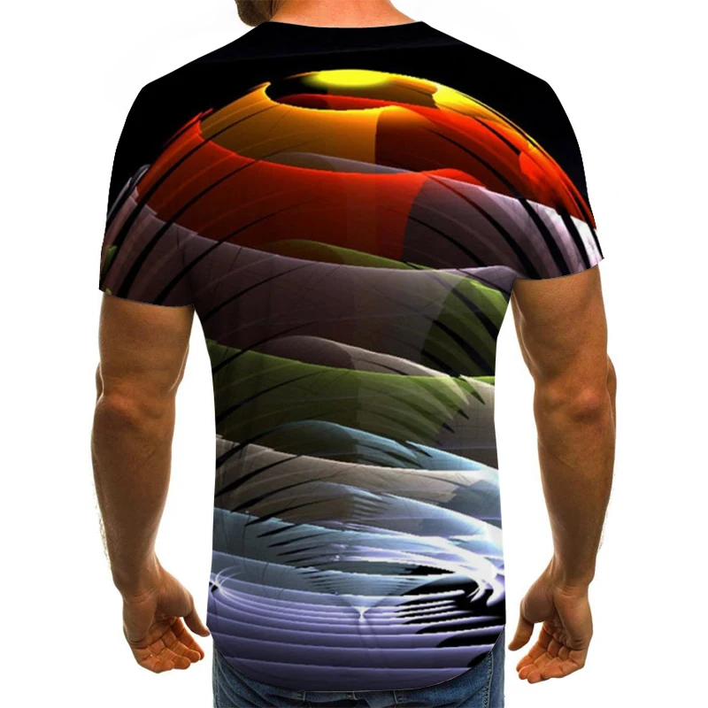 

2020 New Men's 3d T-shirt Cartoon Funny T-shirt Shirt Men Summer Novelty Pattern Printed Top Men Casual Street Short-sleeved Top
