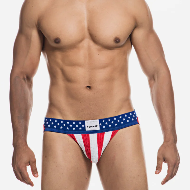 Мужские трусы джоки в полоску желтые стринги сексуальное нижнее белье для мужчин