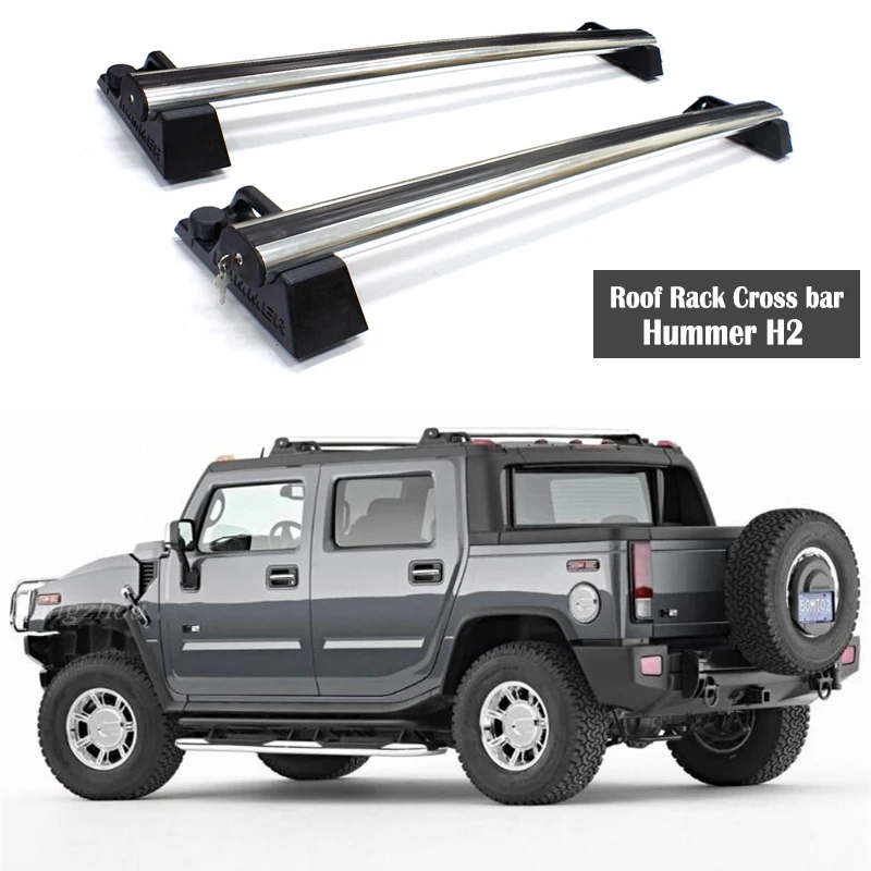 

Aluminum Alloy Roof Rack For Hummer H2 2003-2021 Rails Bar Luggage Carrier Bars top Cross bar Rack Rail Boxes