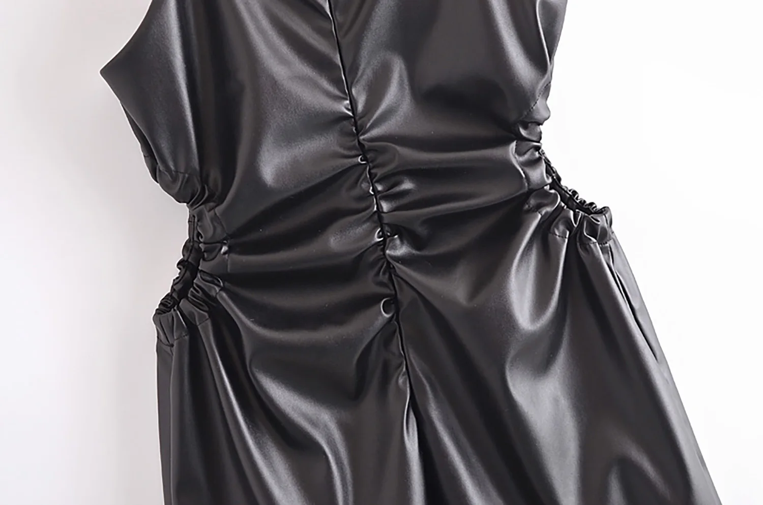 JC·KILIG 2021 Imitation Leather Dress W66085G