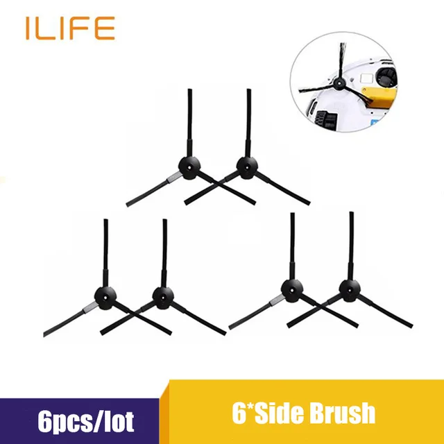 5 Для ILIFE V50 V55 V5 V5s V3 V3s V5 Pro X5 V5s Pro Запчасти для пылесоса боковая щетка Hepa фильтр Швабра Ткань Пылезащитный фильтр Волшебная паста - Цвет: 5