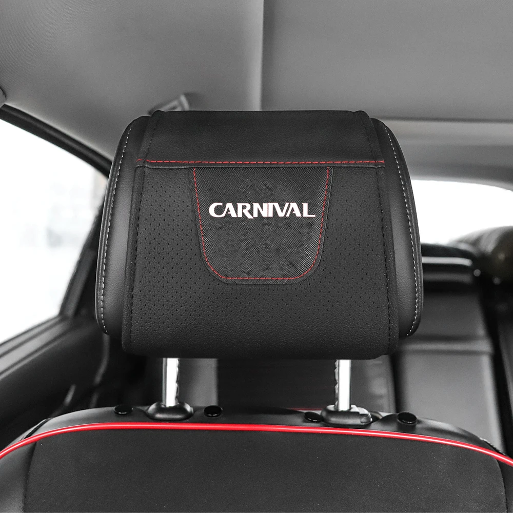 

1 шт. для Kia Carnival Автомобильный подголовник протектор чехол из искусственной кожи автомобильный подголовник крышка автомобильные аксессуар...
