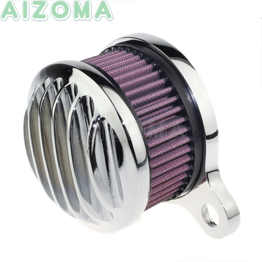 Chrome Motorbike High-Flow Washable Air Filter Intake Cleaner Kit For Harley Sportster XL1200 883R 883N 883C Nightster Low 14-18 |