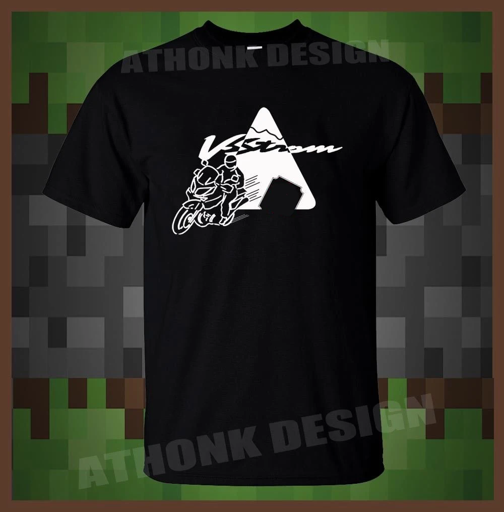 

New Summer Fashion Cool Tee Shirt Japan Motorcycle Rally V-STROM 650 RIDER MEN'S BLACK T-SHIRT Casual T-shirt