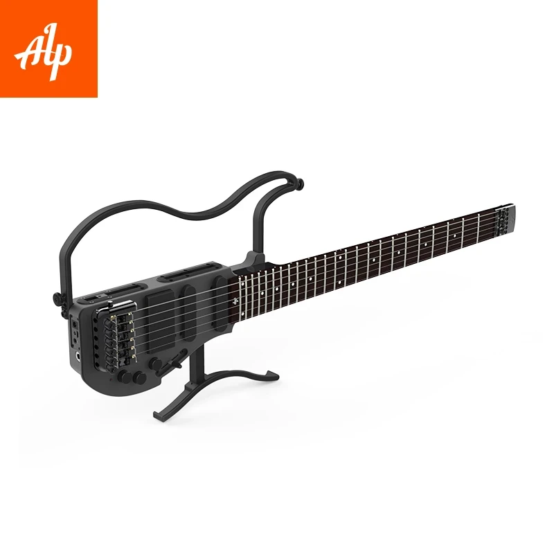 Беспроводная дорожная электрическая гитара со встроенными наушниками Amp