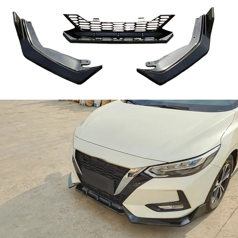 

Easy installation fit for 2020 Nissan Sylphy's front shovel small Encircle Carbon fiber or bright black high-quality Encircle