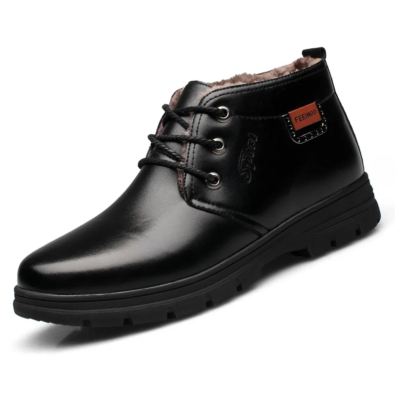 

Men's plus velvet plus cotton boots autumn and winter new casual men's shoes to keep warm trend cotton shoes England high