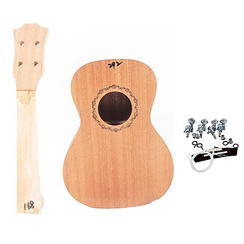 Концертная Гавайская Гитара Diy Kit 23 дюйма из красного дерева 4 струны гитара для