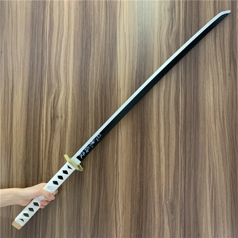 1:1 Demon Slayer Weapon Sabito Black Gold Sowrd Kimetsu no Yaiba Sword Cosplay Ninja Knife 104cm Prop Anime Model | Тематическая