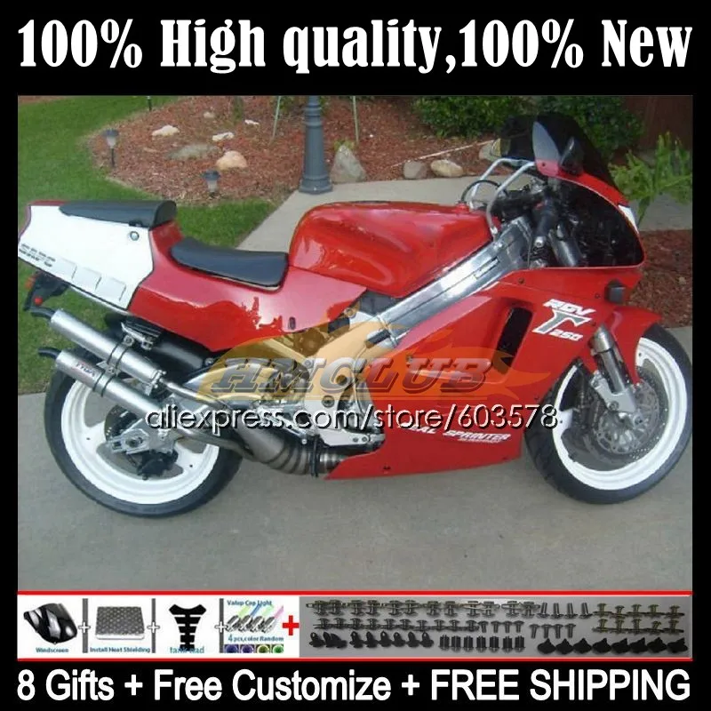 

OEM Комбинезоны для SUZUKI RGV250 RGVT RGV 250 SAPC VJ21 18CL.50 RGVT-250 VJ 21 RGVT250 88 89 RGV-250 1988 1989 Обтекатели фабрики "красный