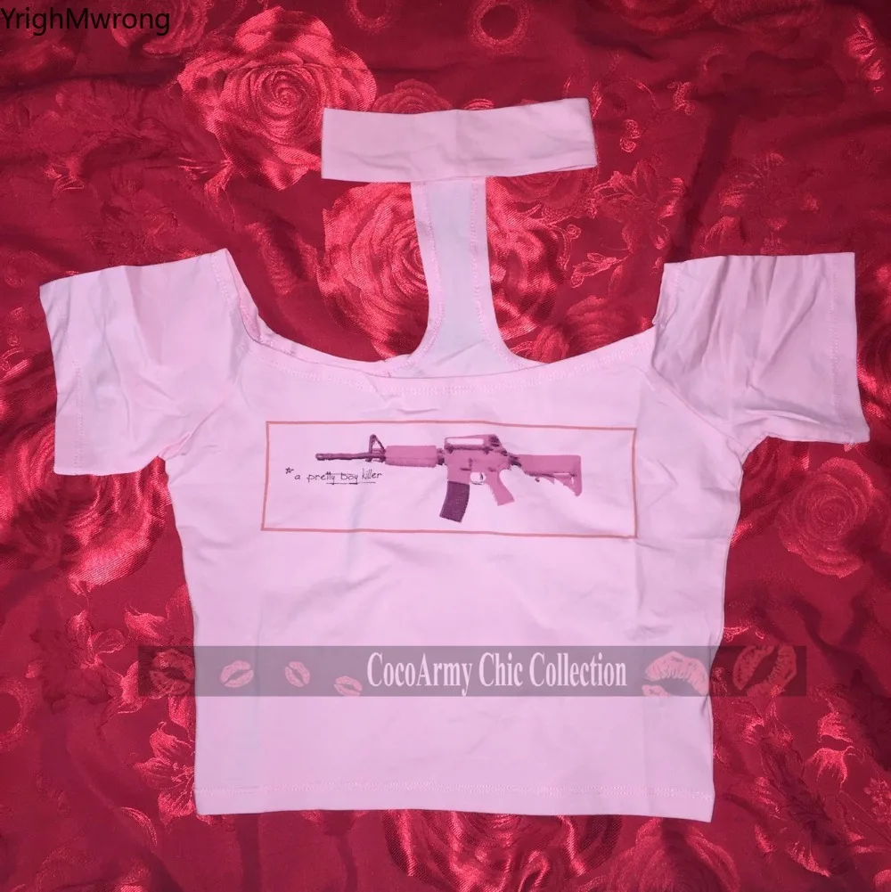 Укороченный хлопковый топ с открытыми плечами и коротким рукавом|crop tshirt|off