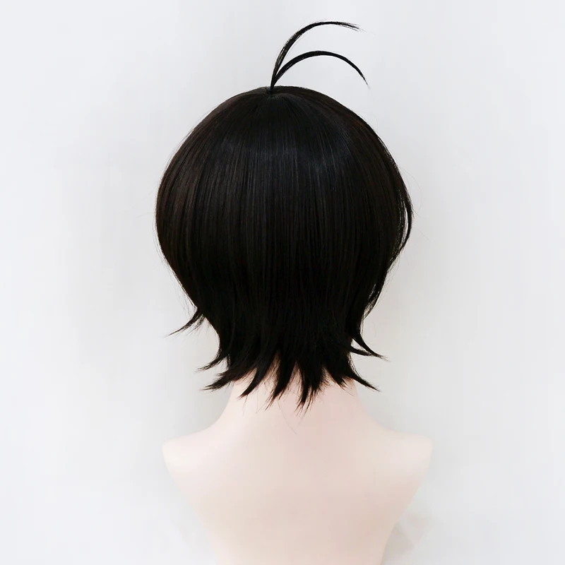 Sk8 the Infinity Miya Cosplay 33cm Wig Short Black Anime Wigs Heat Resistant Synthetic Halloween | Тематическая одежда и
