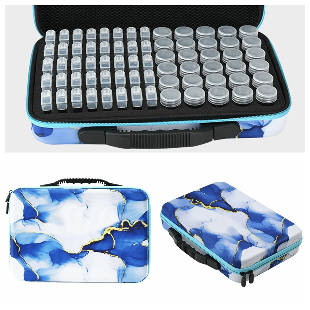 

New Diamond Painting Accessories Storage Box 15/60/70/80/120 Grooved Bead Storage Box DIY Diamond Painting Zipper Box