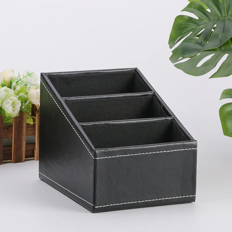 

Leather tissue box living room multifunctional storage and finishing creative European tissue box storage box storage box