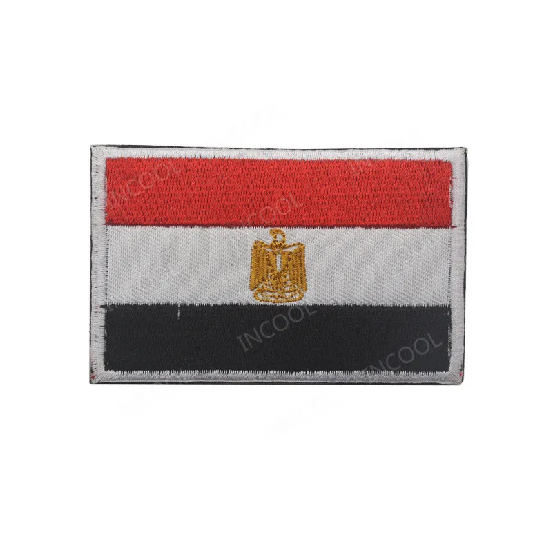Egypt Flag Молдавия, Южная Африка, Египет, Кению, Нигерия, Ангола, Марокко, Вышитый Флаг, нашивки, вышивка, значки, флаги - Цвет: Egypt Flag