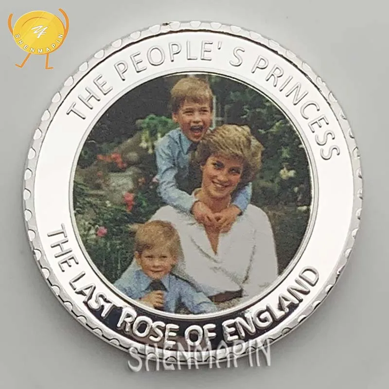 Принцесса Диана принц Вильям и Принц Гарри памятные монеты английские принцессы