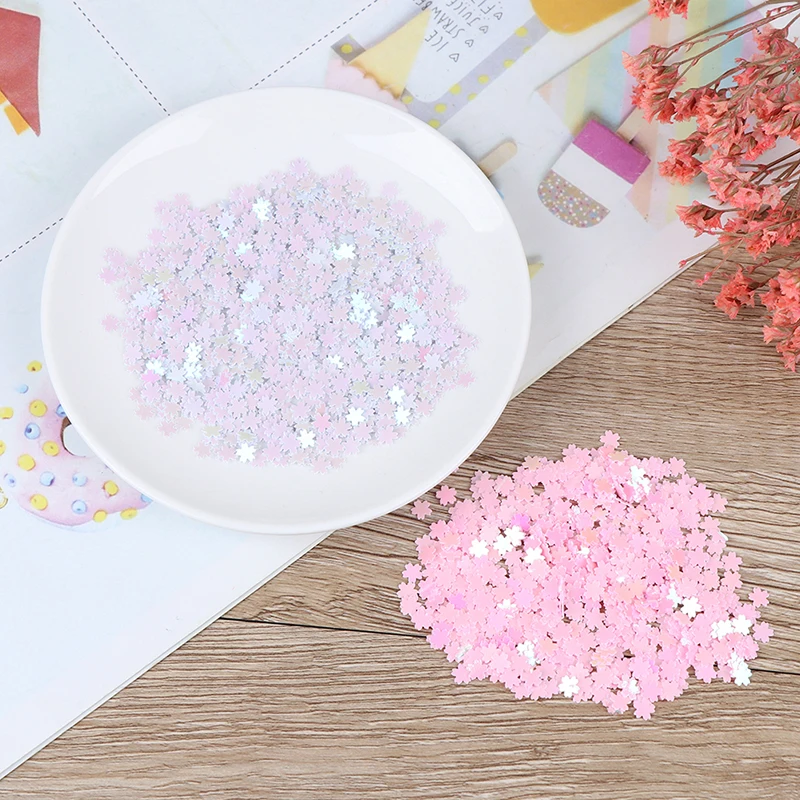 

1 bag Ultra-thin Cherry Blossom Slices Filler Iridescent Sakura Cherry Blossom Glitter Resin Supplies Nail Art Decoden DIY Slime