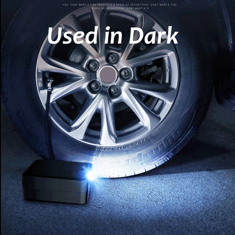 Автомобильный воздушный компрессор портативный насос для шин с цифровым