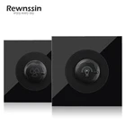 Диммер Электрический регулировочный переключатель регулировка скорости вентилятора настенный переключатель светильник ключатель света черная Хрустальная стеклянная панель