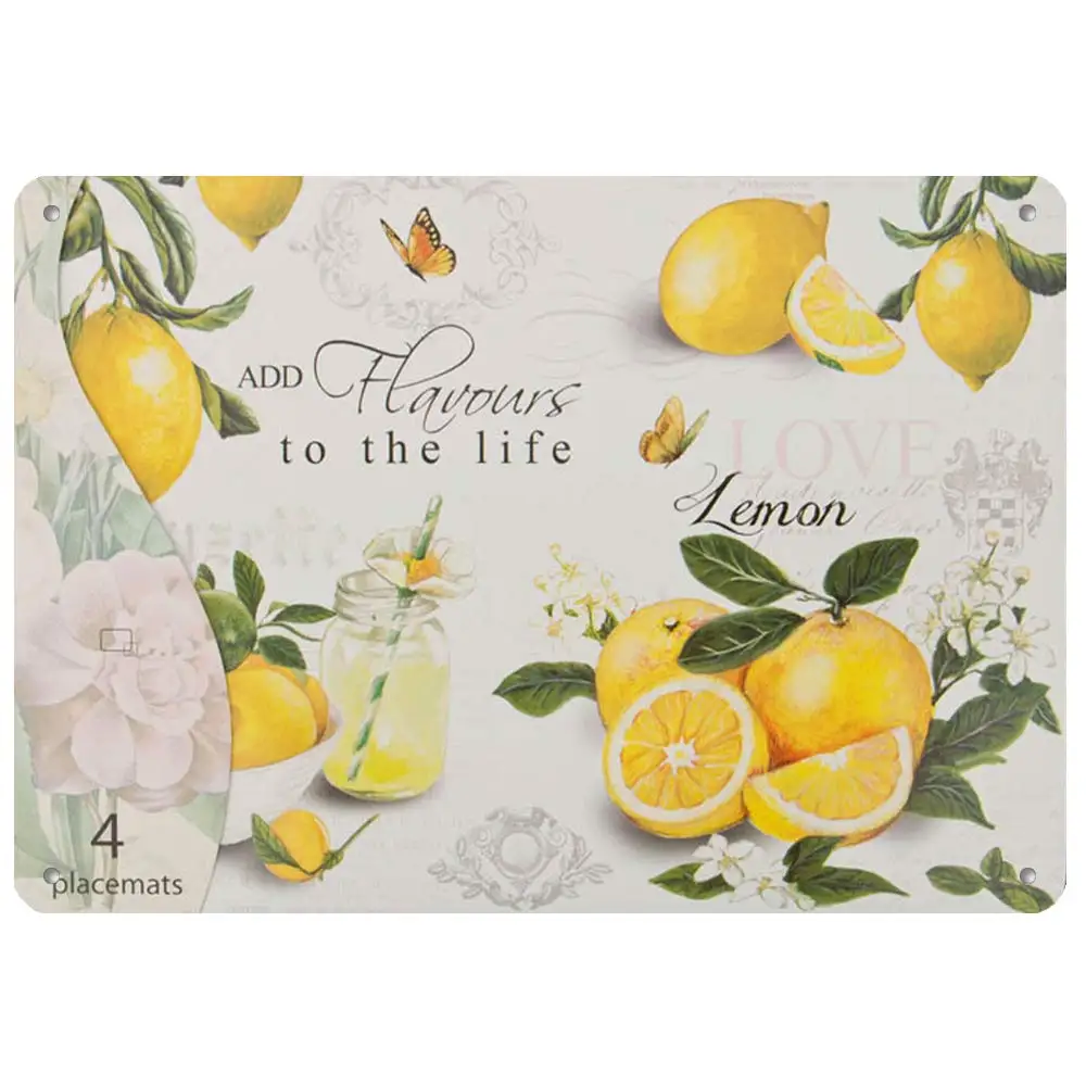 

New Vintage Retro Metal Lemon Love Add Havours to Life Outdoor Street & Home Bar Club Kitchen Restaurant Wall Art Decor Pla
