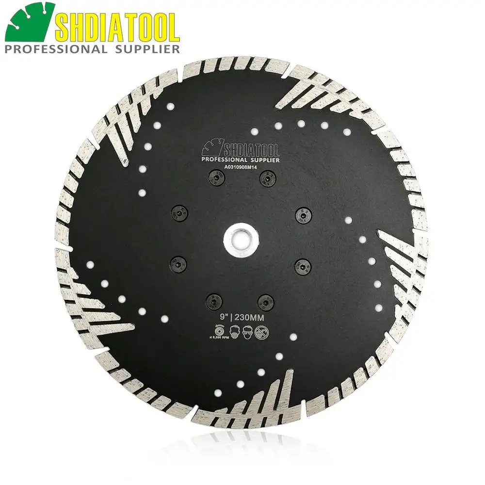 

SHDIATOOL1pc Diamond Saw Blade With Slant Protection Teeth Metal Bond Cutting Grinding Disc Stone Granite Concrete Diamond Blade