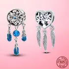 Бусины-подвески в виде сердца, серебро 925 пробы