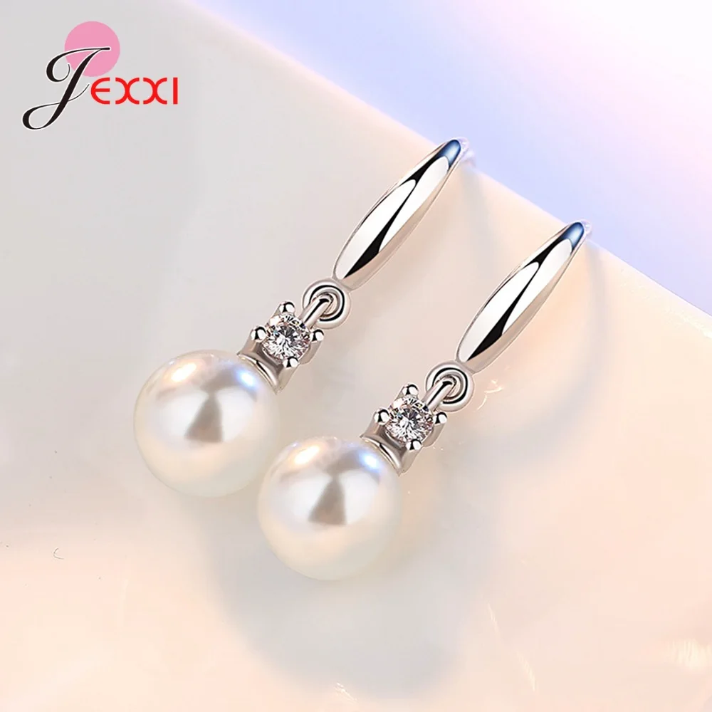Большая Акция подлинное серебро 925 пробы серьги с ярким пресноводным жемчугом