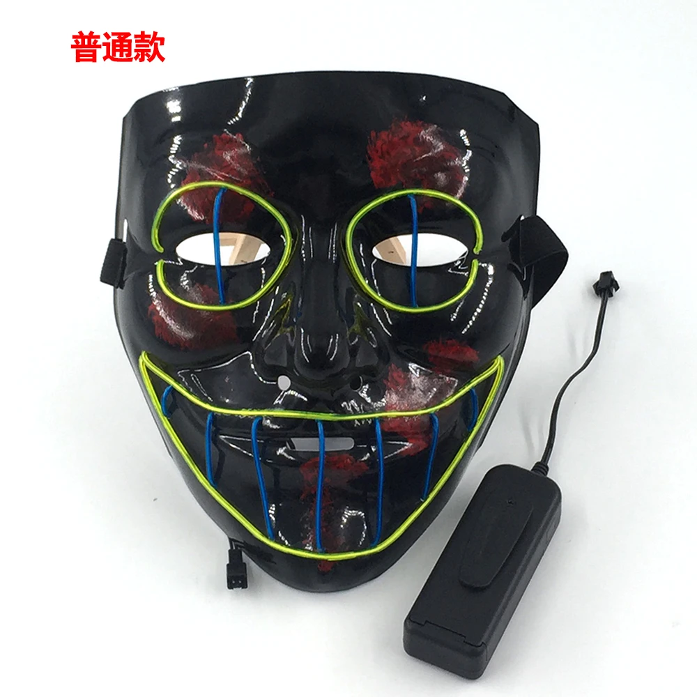 Светодиодная маска для Хэллоуина V клоун злая вечеринок и маскарадов маски
