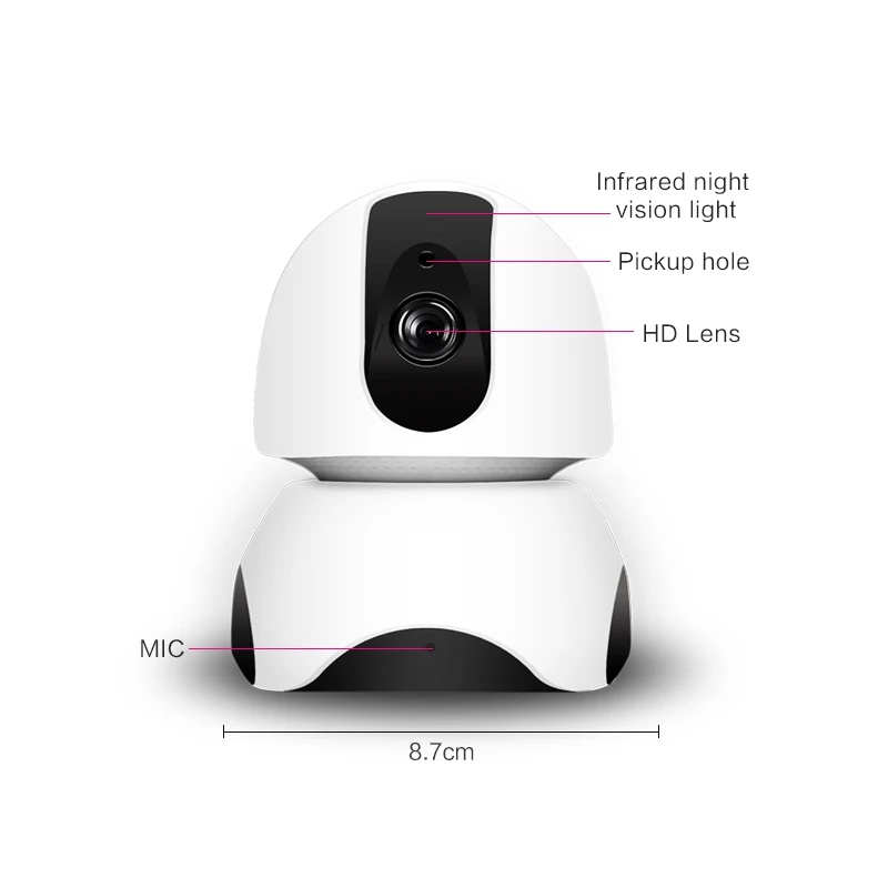 3D детектор движения 360 ° видеокамера Wifi камера для дома Babyphone камера|Камеры