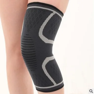 Одна штука защиты колена поддерживающего коленные пателлярные подушечки прессованный эластичный браслет для бега, баскетбола, волейбола и других видов спорта.