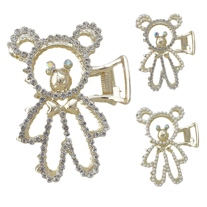 

HXBA заколки для волос стразы жемчужные заколки для волос из сплава нежные зажимы для волос Нескользящие большие заколки для волос сильная фи...