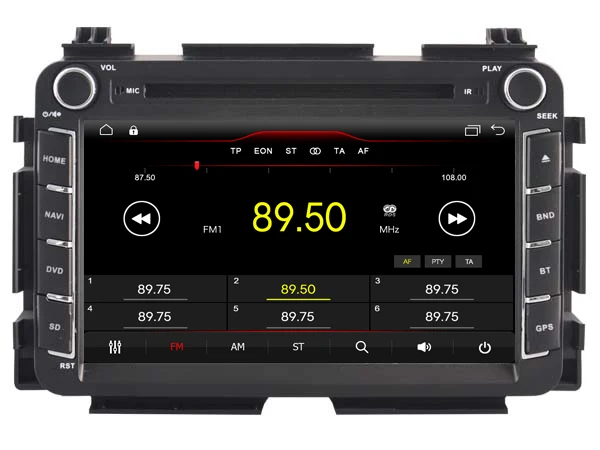 Автомобильный радиоприемник WITSON Android 11 2 Гб ОЗУ 16 флэш-памяти для HONDA HRV 2015 / VEZEL