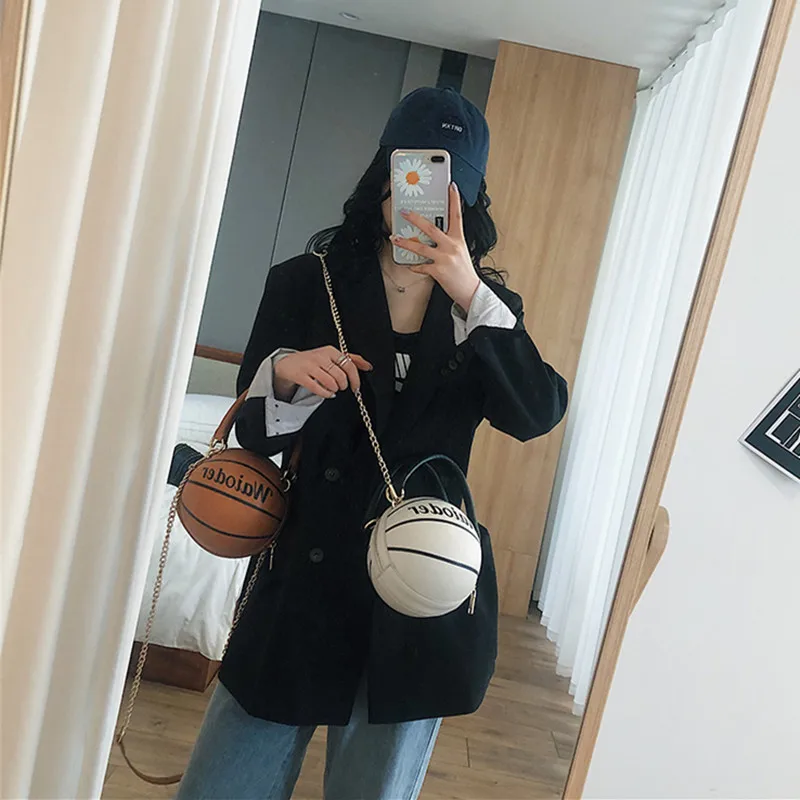 Женская сумка мессенджер DikizFly модная через плечо в форме баскетбола 2020| |