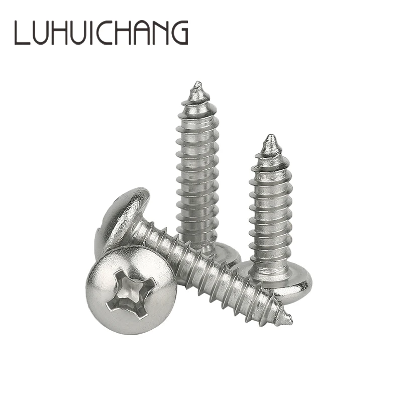 

Luhuichang M6 крестообразная утопленная головка сковороды маленькие винты 304 нержавеющая сталь круглый Винт саморезы