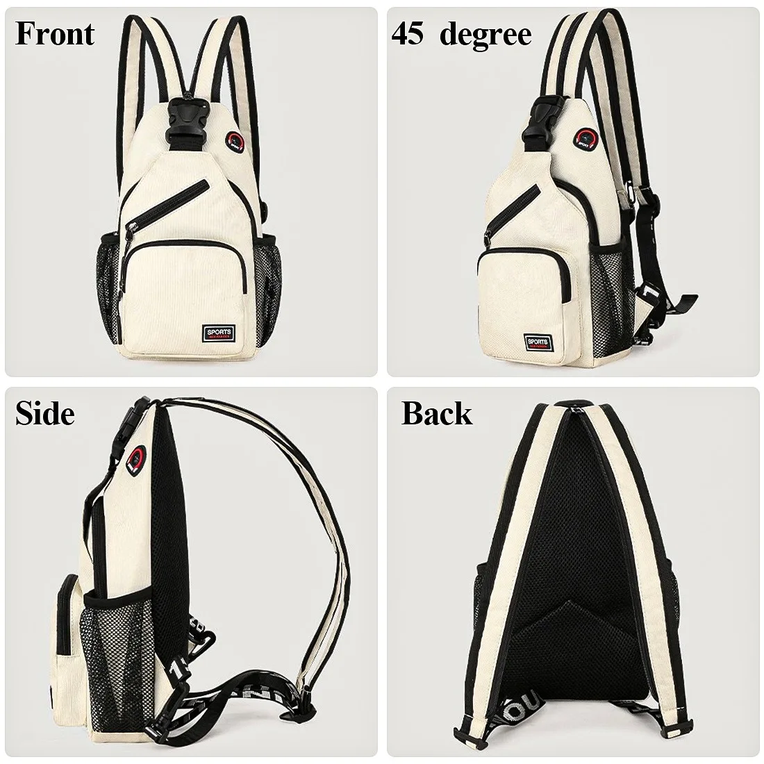 

Women Small Backpack 2021 Casual Girls Chest Bag with Earphone Hole Travel Backpack Multi-Functional Rucksacks Mochila Mujer