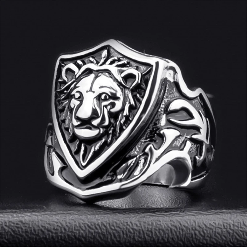 Style2 New 4 Styles Punk Men Rings Vintage/Hiphop Male Ring Daily Jewelry Size 7-13 - Main Stone Color: Style2