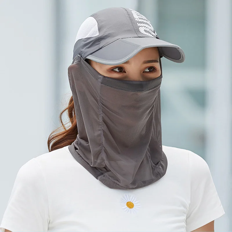 Кепка с защитой от УФ-лучей и козырьком для лица |