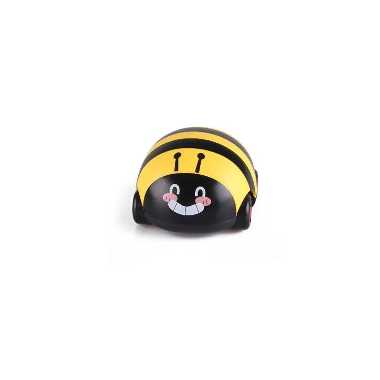 Yellow Мультяшная мини-игрушка модель автомобиля 1:43 Oyuncak Araba милый Q версия ABS оттягивающая модель автомобиля детские игрушки подарок для детей - Цвет: Yellow