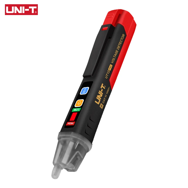 

New UNIT UT12 Pro AC Voltage Detector Non Contact Voltage Pencil Stick 12V-1000V Socket Wall Electric Power Sensor Tester Pen
