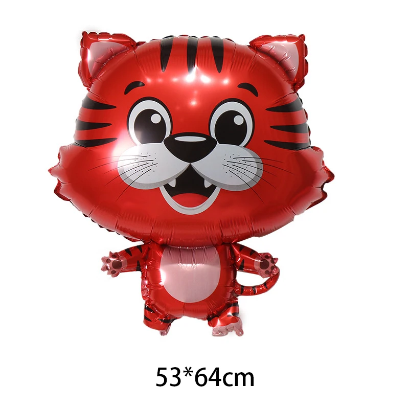 Гелиевый шар в виде животных милый тигр лиса фольгированный украшения для